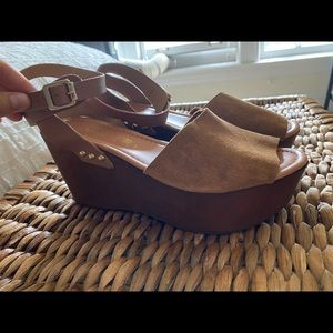Seychelles Platform Wedge with ankle strap
